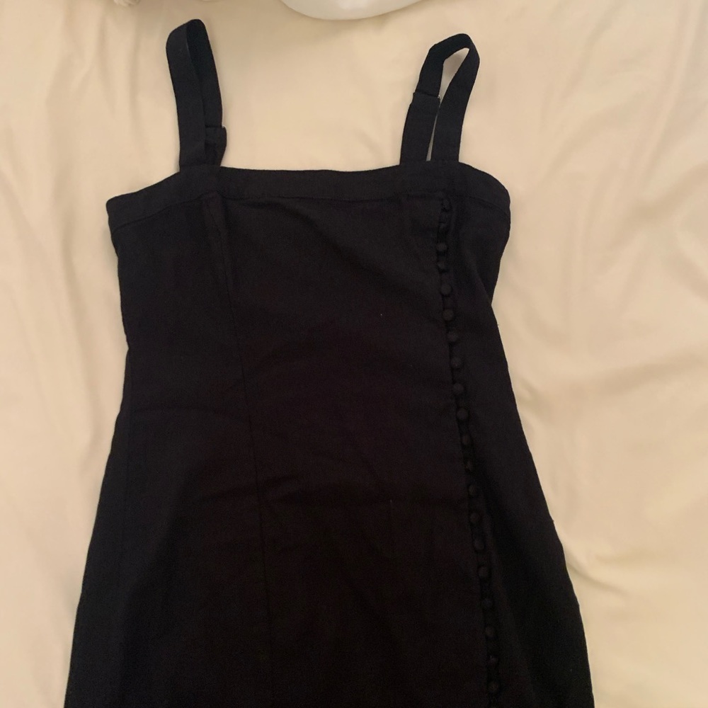 strappy black dress